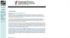 Desktop Screenshot of campaignfinance.org