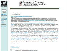 Tablet Screenshot of campaignfinance.org